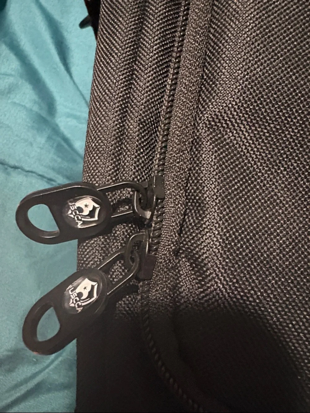 Black Men's Messenger Bag with Padded Shoulder Strap